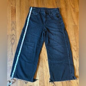 American Eagle Super High Rise Baggy Wide Leg Ankle Jeans 4 Short